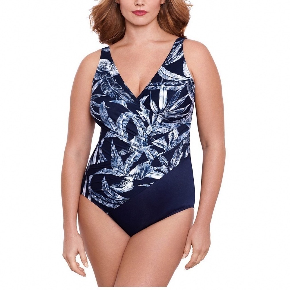Miraclesuit Tropica Tolie Oceanus One Piece Swimsuit Midnight Blue 20W 6561588W